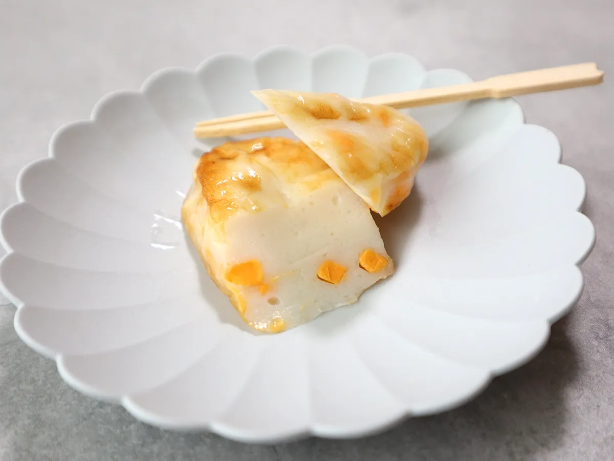 「せんだい小笹 チーズ」の断面