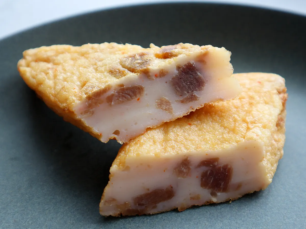 笹揚蒲鉾 牛たんの断面
